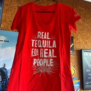 Red Graphic Tee - Real Tequila for Real People